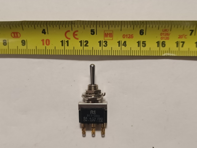 Switch<br>AC250V toggle SP-On Off-On